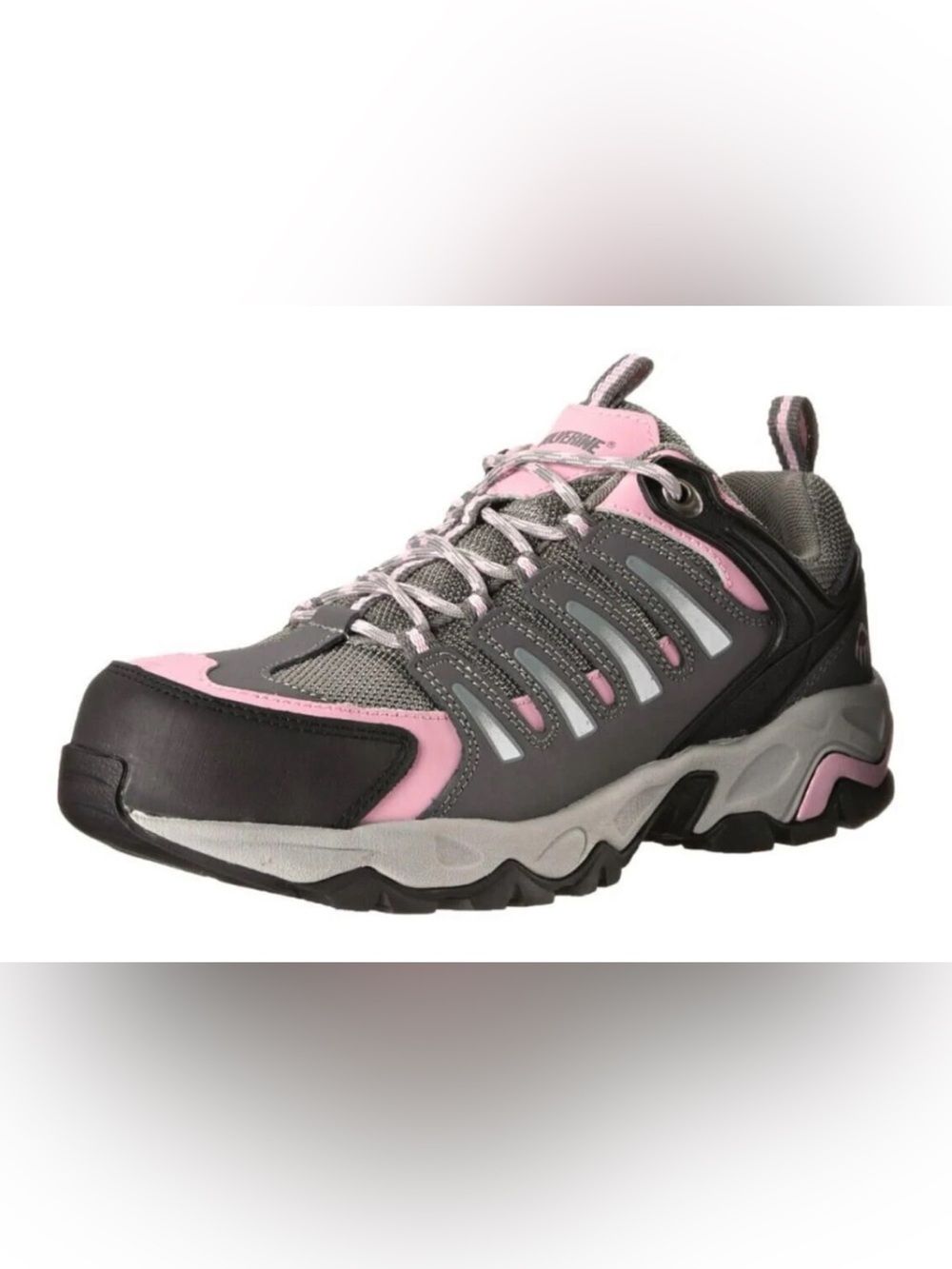 NEW Women's Wolverine Gazelle Grey and Pink Safety Shoes